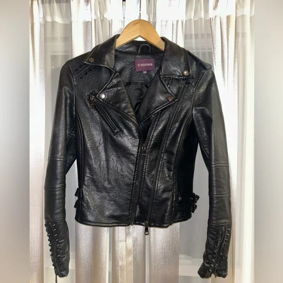 Vigoss | Jackets & Coats | Vigoss Faux Leather Moto Jacket | Poshmark